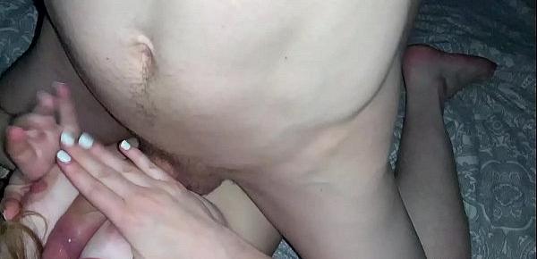  My friend filmed how I fuck his 18 yo girlfriend and creampie her